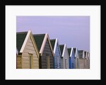 Beach huts in a row, close-up by Assaf Frank